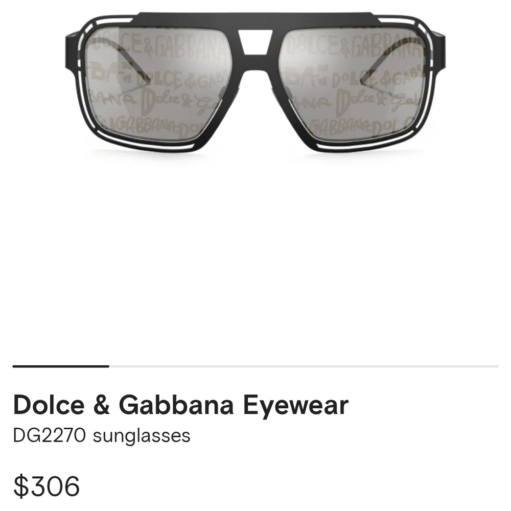 Dolce & Gabbana Black Sunglasses